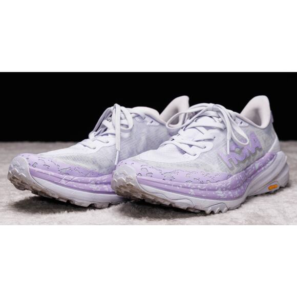 Hoka One One Speedgoat 6 Purple Starlight Glow Trail Running Shoes Womens 9.5 - Picture 9 of 16
